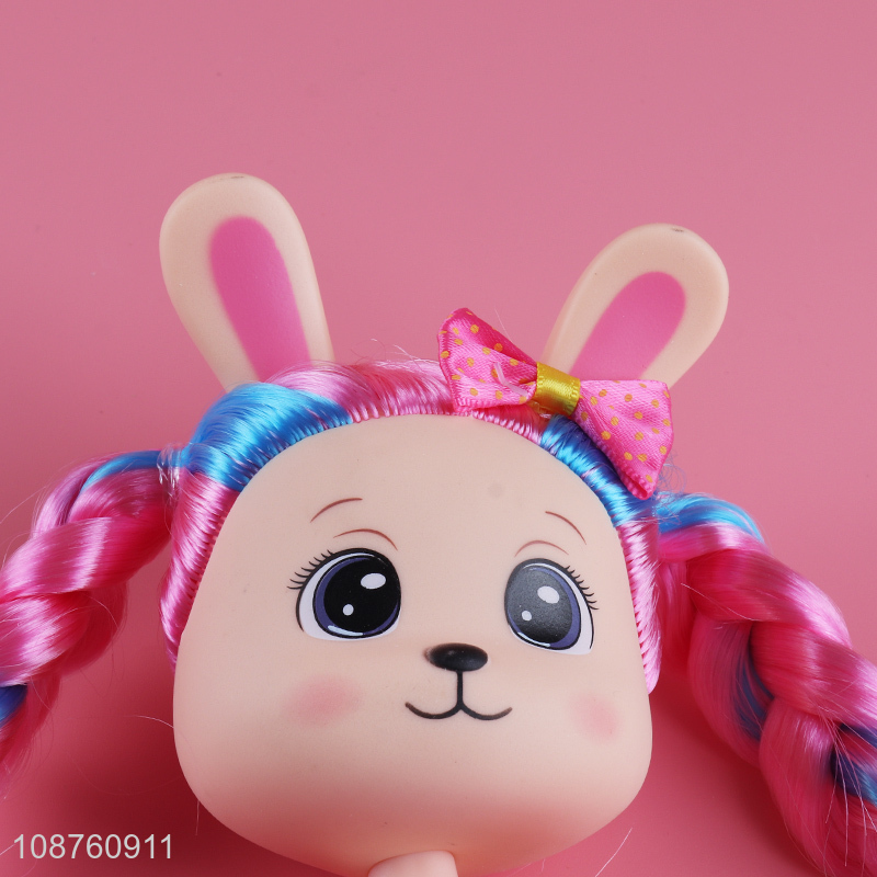 Good quality 8-inch rainbow rabbit doll for toddlers kids girls