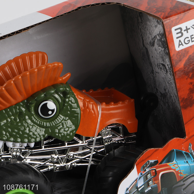 Hot selling friction powered car toy dinosaur monster truck toy