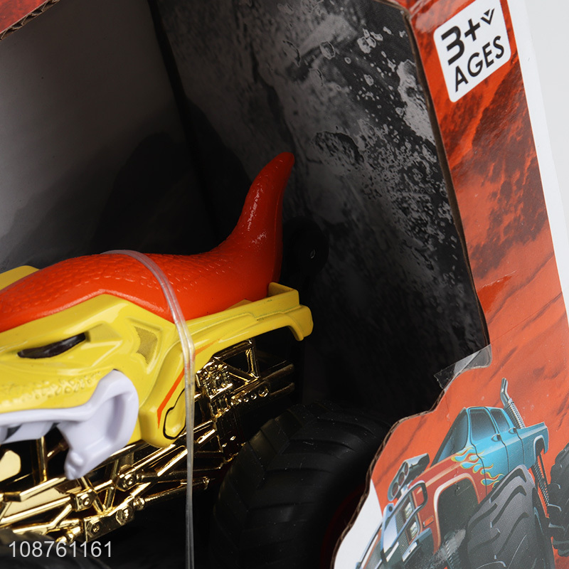 Custom logo friction powere big foot shark monster truck toy