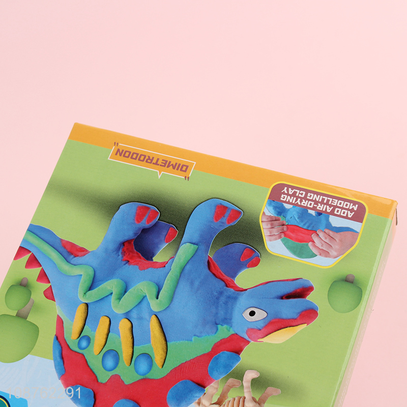 Hot selling air drying super light modeling clay with dino model