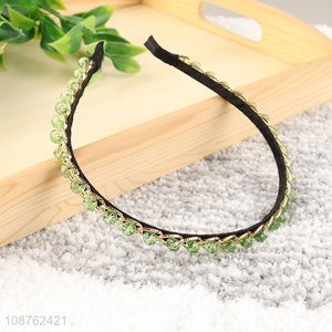 Hot selling sparkly rhinestone crystal headband hair hoop for women
