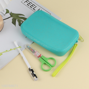High quality waterproof silicone pencil case pencil pouch