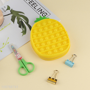 Good quality waterproof silicone pencil case pencil pouch