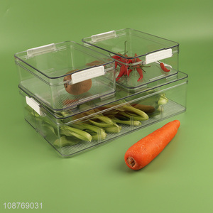 Online wholesale 3pcs plastic refrigerator organizer bins set