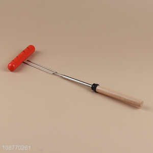 Good quality retractable grill fork barbecue tool
