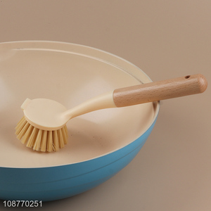 Low price long handle pot dish brush