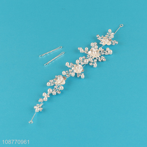Wholesale pearl wedding hair vine bridal hair accessories
