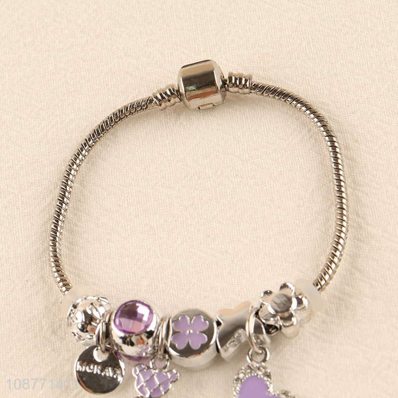 Popular product charm bead brecelet for girls
