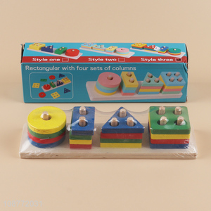 Wholesale wooden sorting and stacking toys