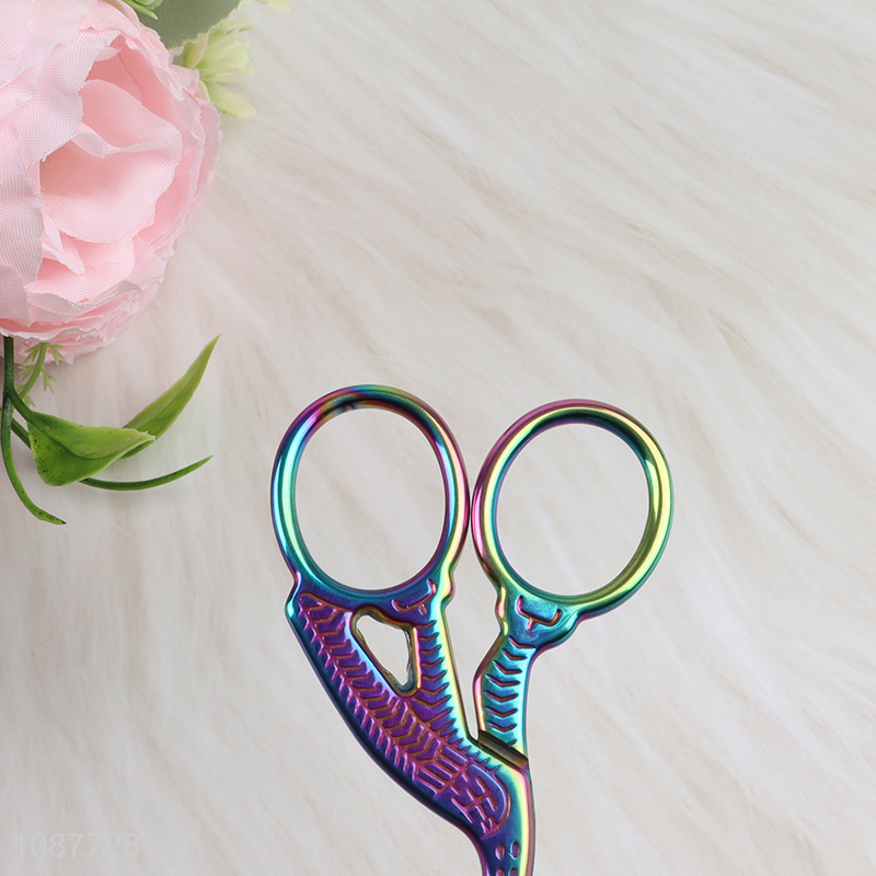 Online wholesale facial hair scissors eyebrow scissors