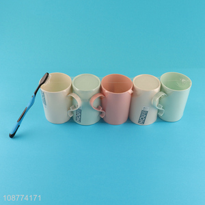 Hot selling 5 pieces plastic cups mouthwash cups