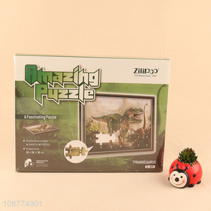 New arrival 41 pieces tyrannosaurus puzzle for kids