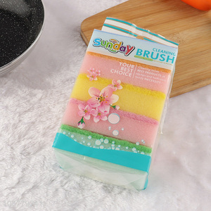 Good quality 5pcs non-scratch scrub sponge for kitchen
