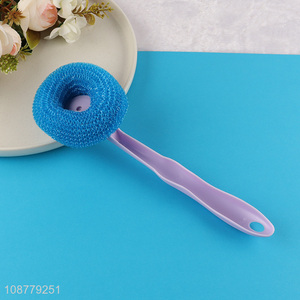 Good price pot cleaning brush with long handle