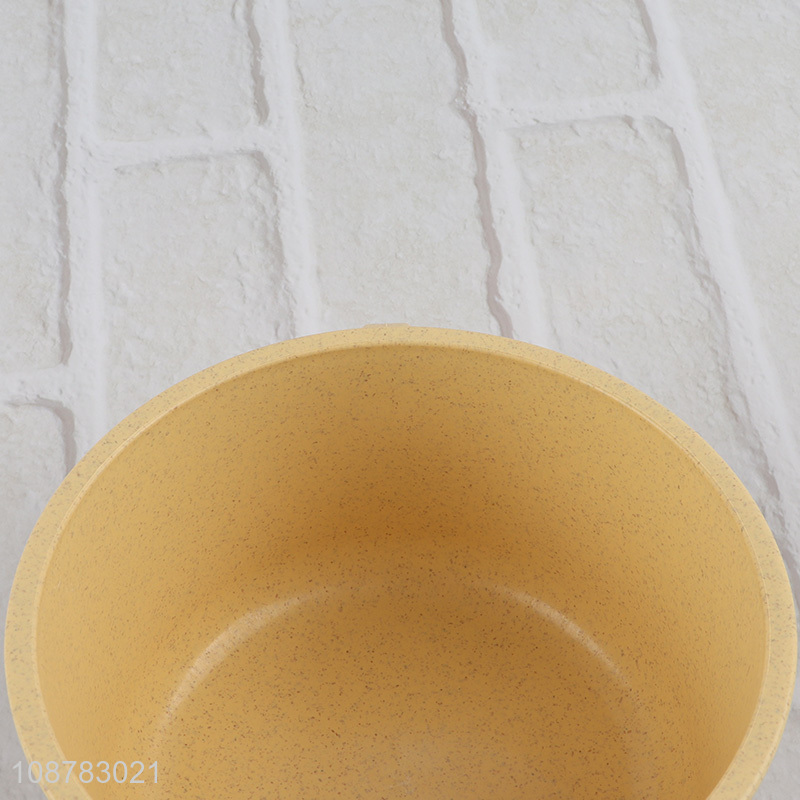 Wholesale wheat straw bowl with double handles for kids