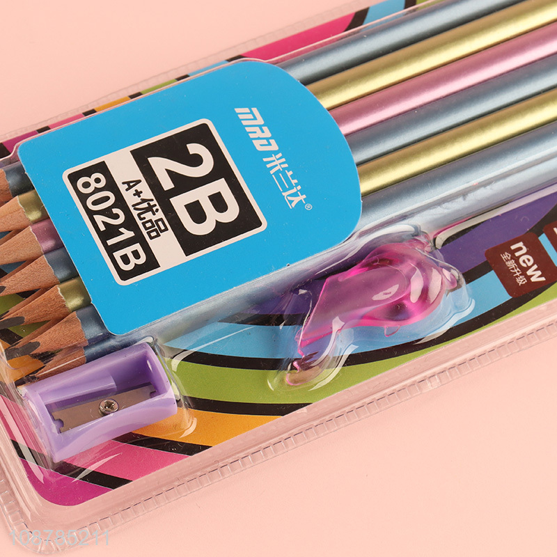 Yiwu market students 2B pencils set for sale