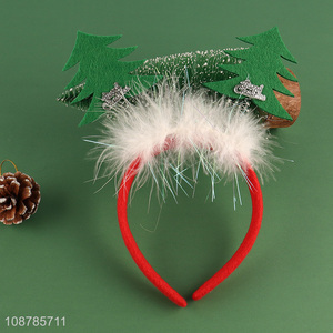 China wholesale decorative christmas hair hoop