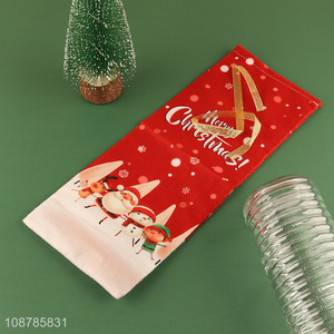 Hot selling christmas wine bottle cover wholesale
