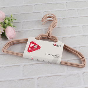Factory price 10pcs pvc coated clothes hangers for kids