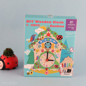 Latest products children <em>diy</em> wooden clock <em>toys</em>