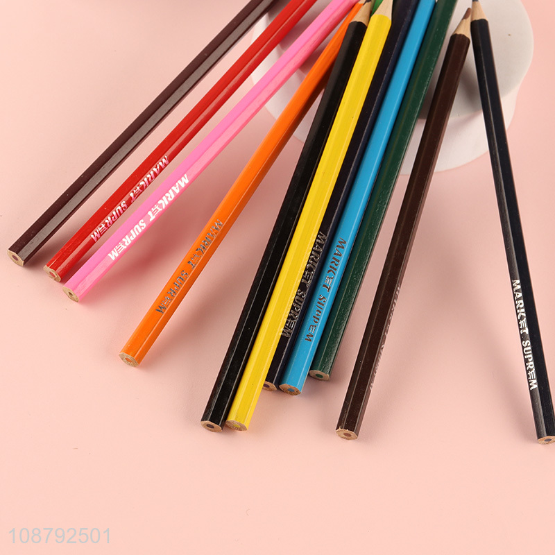 Good selling 12colors kids painting colored pencils set