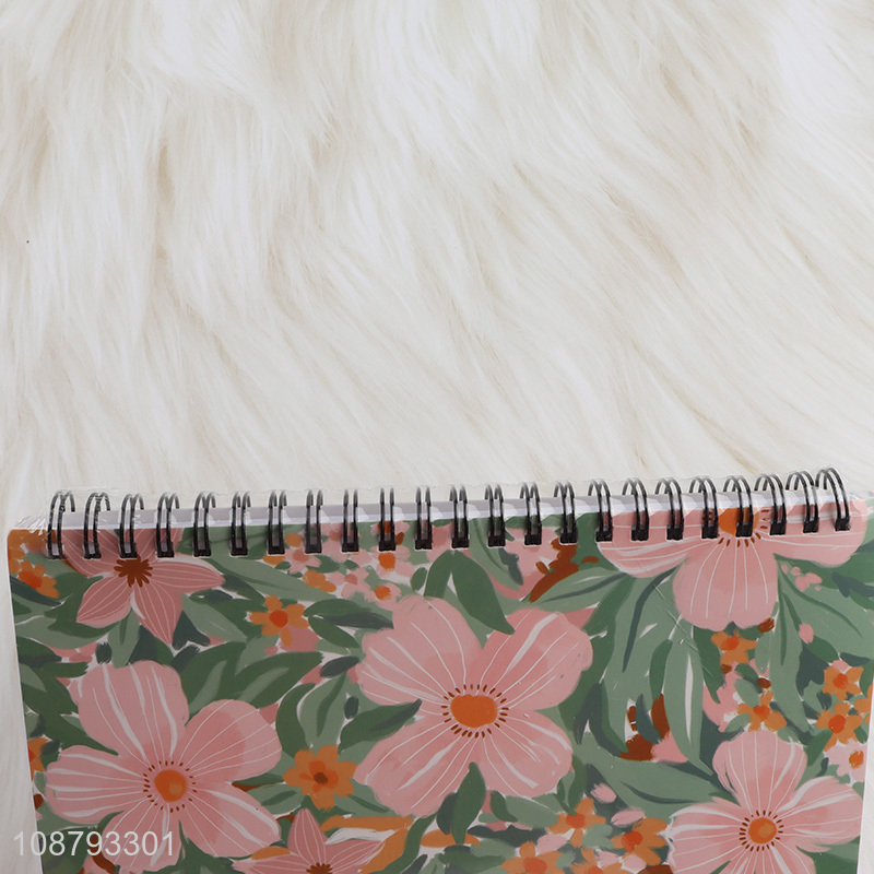 Hot selling floral print coil notebook spiral notebook