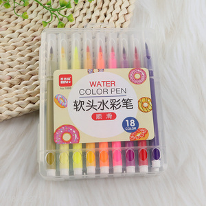 New product 18pcs soft tip watercolor pens for kids