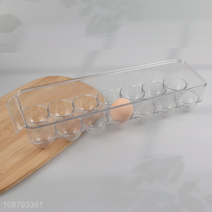 Good quality clear plastic egg tray egg holder for refrigerator