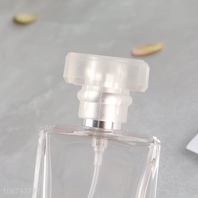 Good selling square glass perfume bottle