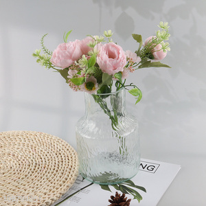 New arrival glass flower vase hydroponic vase for home decor