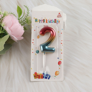 Good quality numberal birthday cake candle for decor