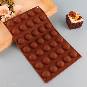 Factory price semi-sphere silicone candy chocolate molds