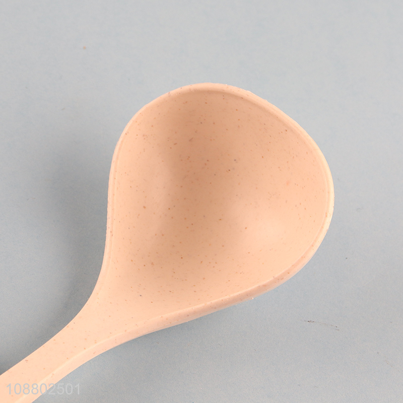 Wholesale wheat straw soup ladle spoon cooking utensils