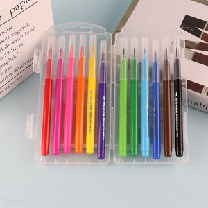 Factory price 12 colors watercolor brush pens for kids