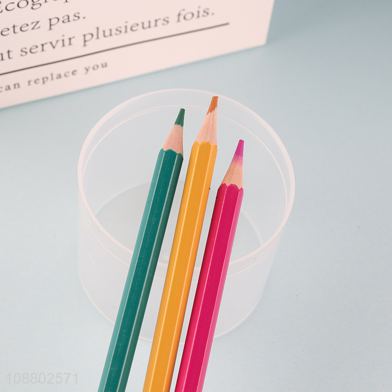 Wholesale 48 colors wooden colored pencils drawing pencils