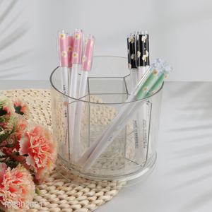 China factory rotatable clear pen holder for stationery