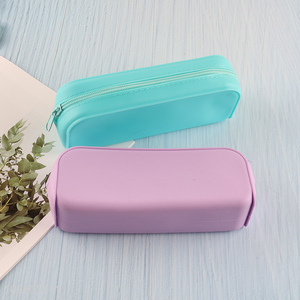 Hot sale waterproof silicone pencil box makeup pouch
