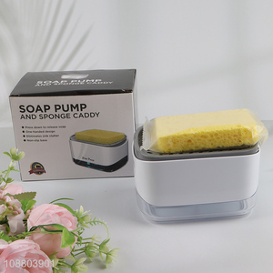 Top selling automatic <em>soap</em> dispenser with sponge <em>holder</em>