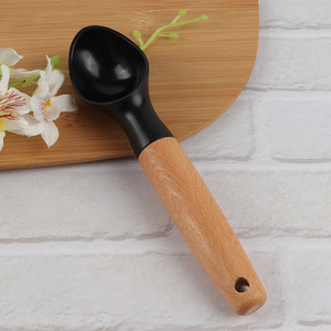 Best sale ice cream scoop with wooden handle