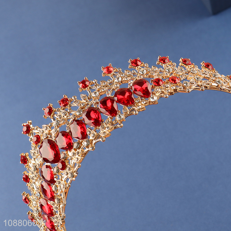 Factory price vintage luxury rhinestone bridal tiara & crown