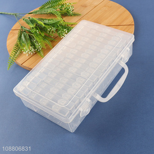 Hot selling clear diamond painting container bead container box