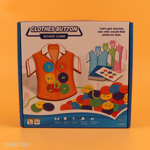 Latest products clothes button board game for children