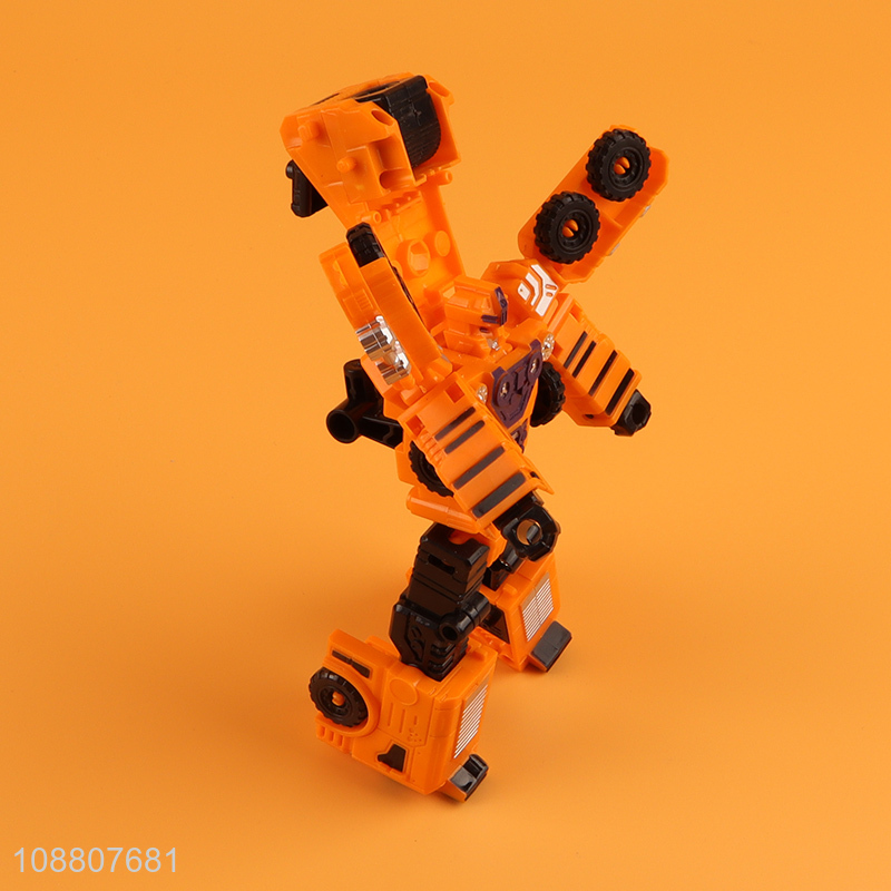 Most popular children engineering vehicle deformation robot toy