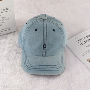 Custom embroidered cotton baseball cap for men women