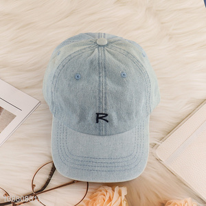 High quality adjustable embroidered cotton baseball cap