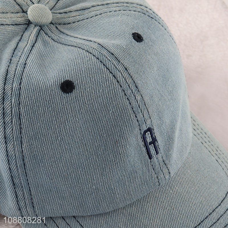 Custom embroidered cotton baseball cap for men women
