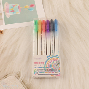 Hot selling 6 colors magic erasable color changing markers