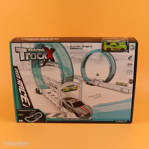 Top selling racing track DIY railway toy wholesale