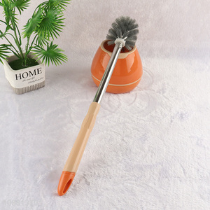 New product long handle toilet bowl brush and holder set