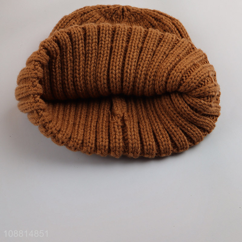 Hot items winter warm knitted hat beanies for outdoor